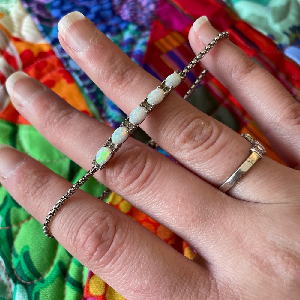 Rhythm & Muse opal bolo bracelet